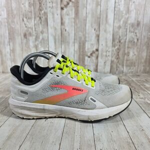 Brooks Launch 9 Women's‎ Running Shoes Sneakers Gray Neon Coral Lightweight